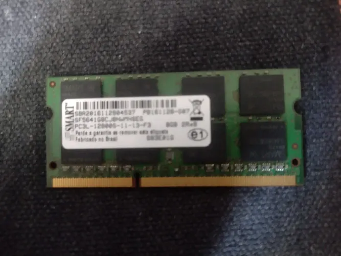 Memória ram 8GB core i5 DDR3