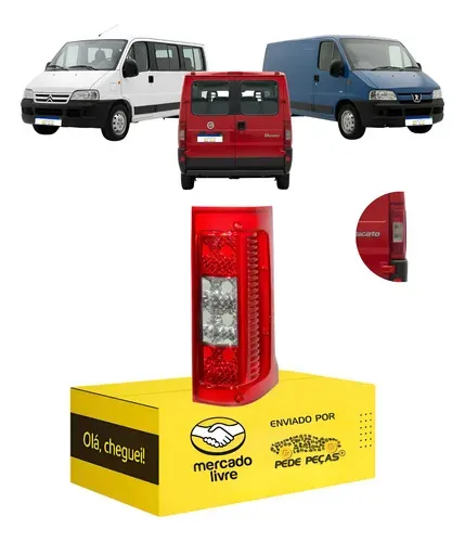 Lanterna Jumper Boxer Ducato 08 09 10 11 12 A 2017 Fume Ld Direito/passageiro Vermelho