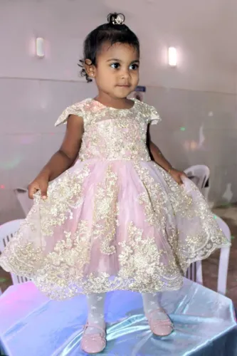 Vestido de luxo Princesa/realeza,Tam. 2/3 anos