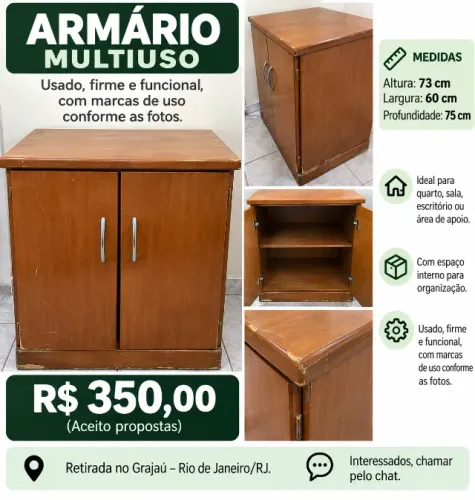 Armário Multiuso com 2 portas