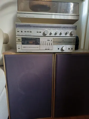 Conjunto de som modular vintage Philips