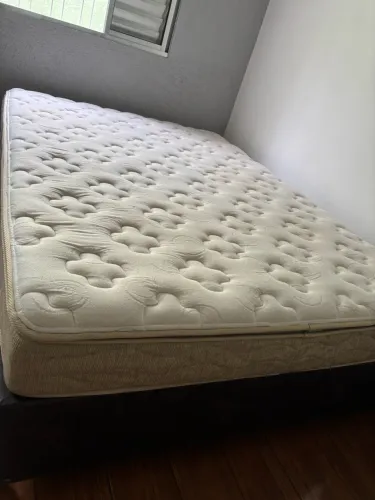Cama box+colchao de casal