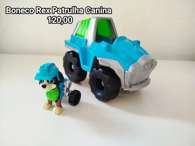 Veículo de Resgate do Rex com Figura da linha Patrulha Canina Dino Rescue