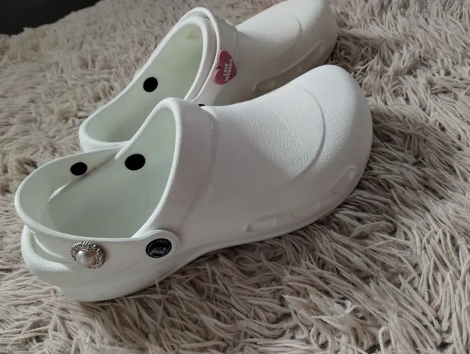 Crocs branco pontuação 38