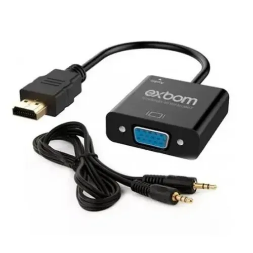 Conversor HDMI x VGA com Áudio Exbom/Knup