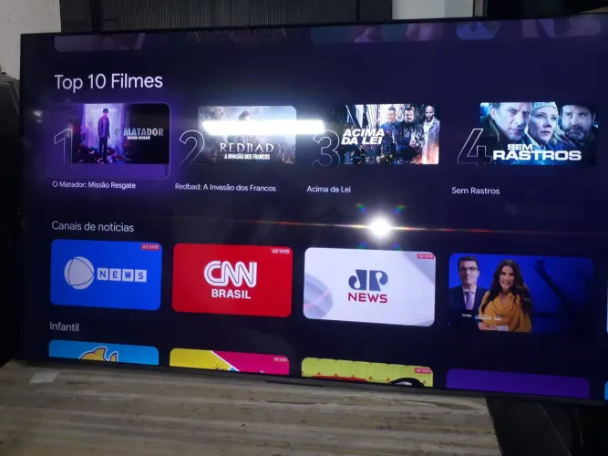 Tv 65 smart tcl modelo novo completa com detalhe!!