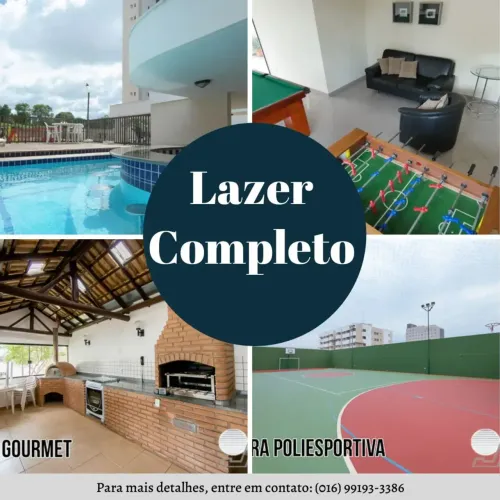 Apartamento 2 dormitórios ( suite ) 68 m2 area de lazer completa