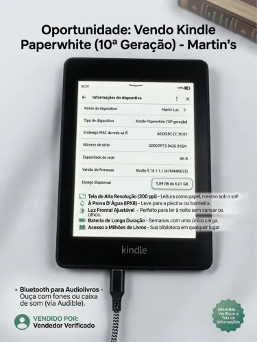 Kindle Paperwhite (10º geração)