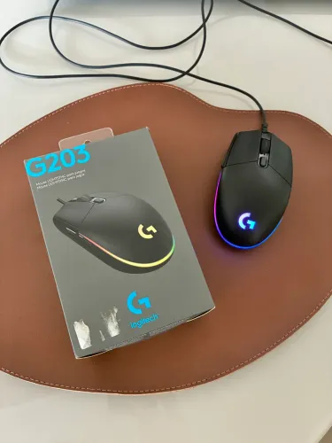 MOUSE LOGITECH G203 LED COM FIO