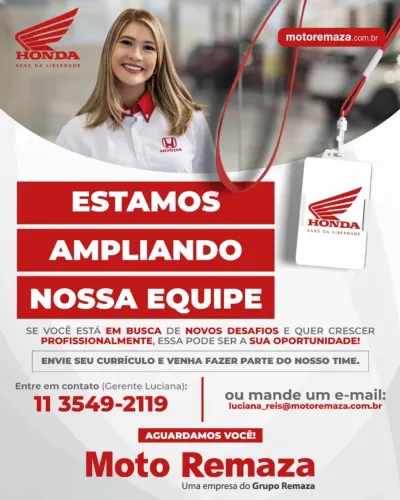 VENDEDOR COM EXPERIÊNCIA, PERÍODO INTEGRAL