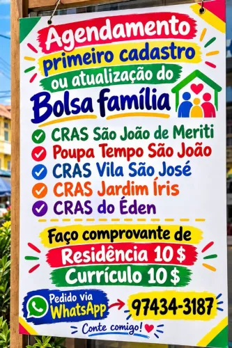 Comprovante de residência agendamento bolsa família