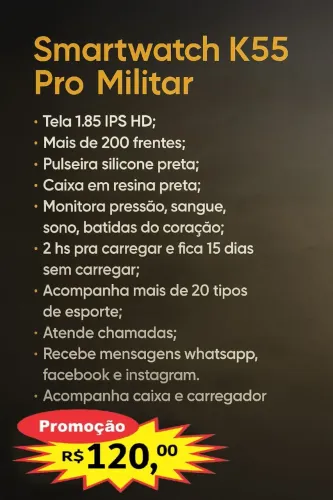 Smartwatch K55 Militar