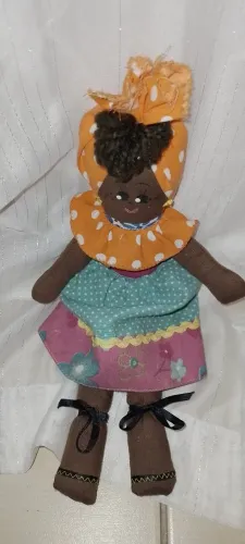 Boneca de Pano Colombiana de 30 cm