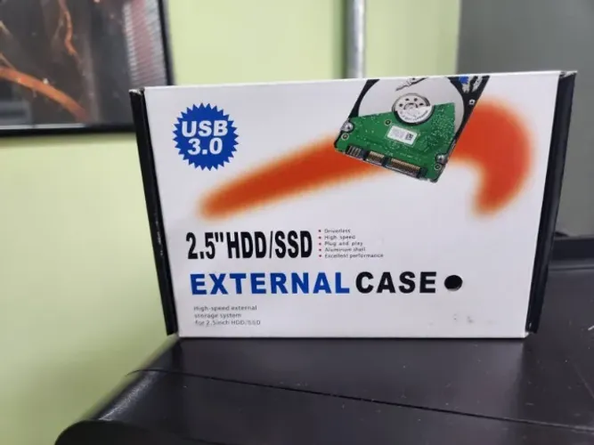 CASE PARA HD EXTERNO DE 25 SATA PARA USB 3.0 TRANSPARENTE