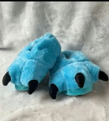 Pantufa garra monstro SA azul Tam 35
