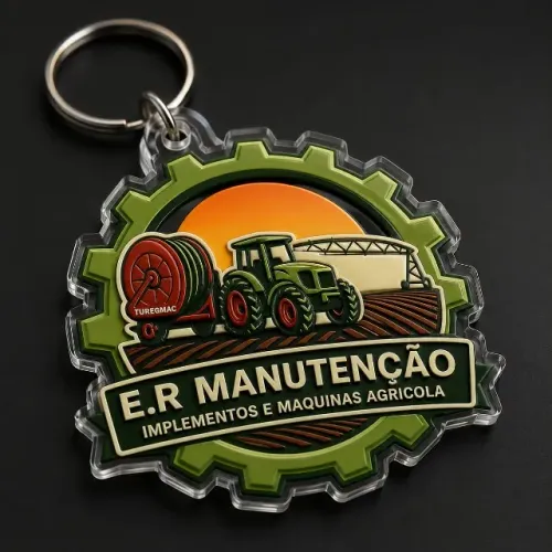 CHAVEIROS ACRÍLICOS PERSONALIZADOS COM CORTE ESPECIAL