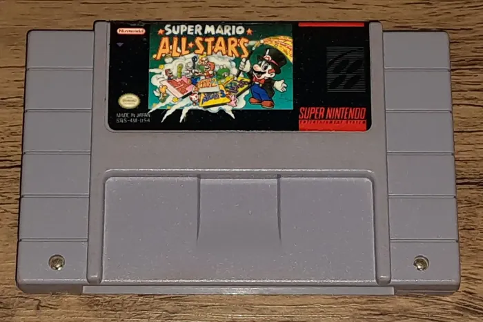 Cartucho Super Mario all stars original snes