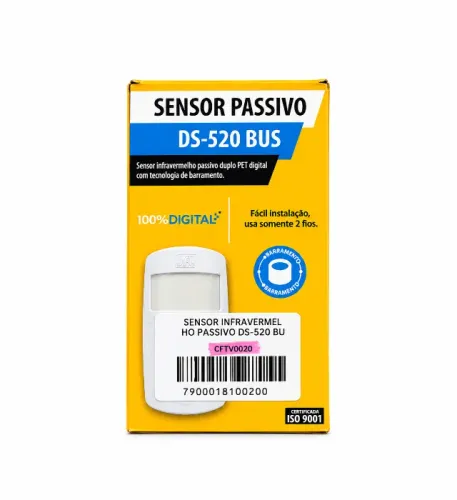 Sensor Infravermelho JFL DS-520 BUS Duplo PIR PET