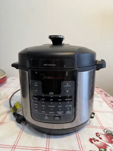 Airfryer e Panela de pressão elétrica Midea 2 em 1. 