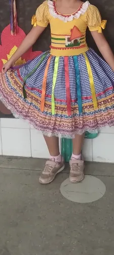 vestido de quadrilha