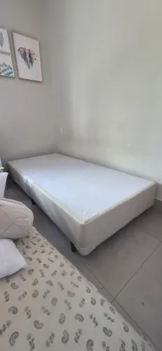 Base da cama + Colchão solteirão