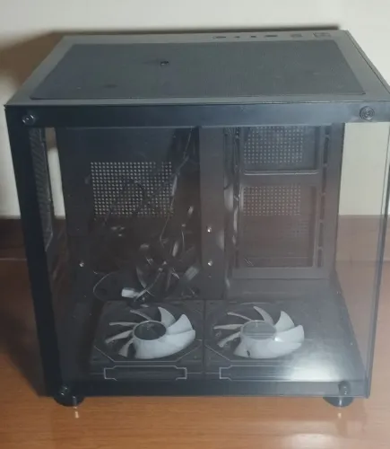 Gabinete Gamer Aquário com 4 fans rgb