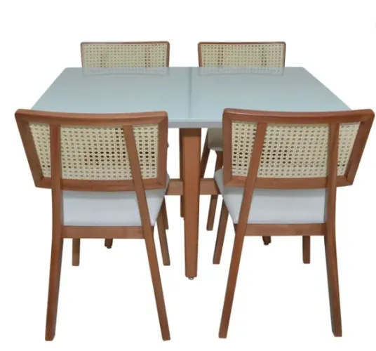 Mesa de jantar tampo laqueado 1,20x0,60