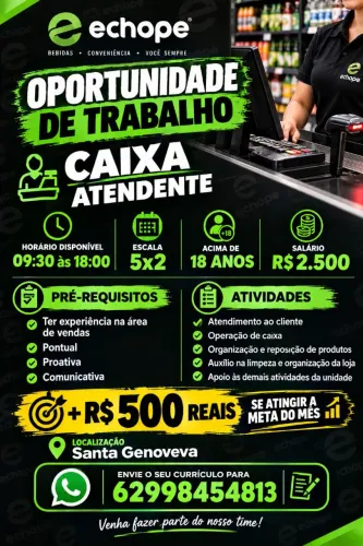 Oportunidade de emprego 