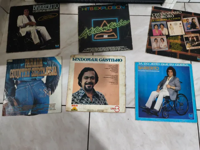 Lote 6 LPs Vinil Sertanejo E Flashback Anos 70/80 Raridades