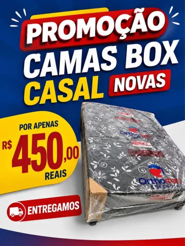 cama box casal 450 PROMOÇÃO
