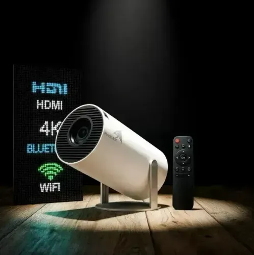 HY300 Projetor Portátil Full HD 4K Android 11 WiFi cinema em casa