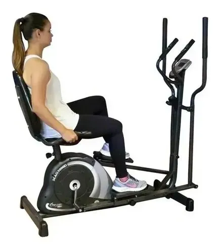 Elíptico e Bicicleta Ergométrica Horizontal Dream Fitness Double MAG 5000D