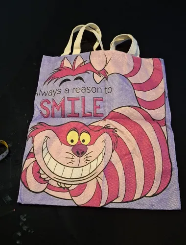 Ecobag do gato Chesride da Alice