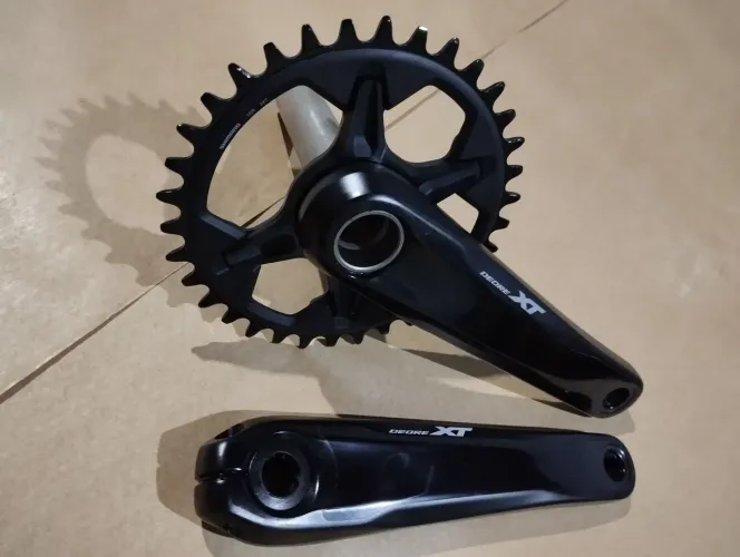 Pedivela Shimano xt fc-8100 Japan braço 170mm coroa 34 dentes mtb
