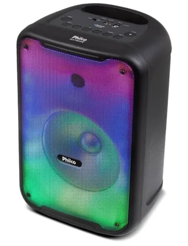 Caixa de Som Amplificada Philco Flash Lights 250W