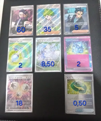 Cartas Pokémon Treinador - NM - VALORES ABAIXO DA LIGA ( Leia Descrição)