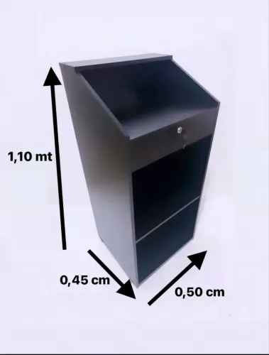 Balcão caixa Mdf preto
