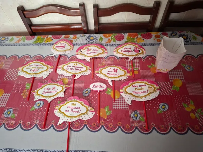 Kit revelação Princesa + 31 cachepot <br>R$: 25,00