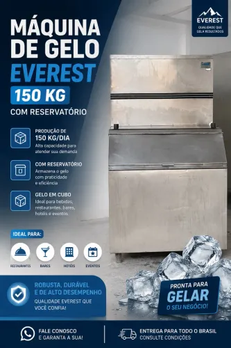 Máquina de gelo Everest 150 kg