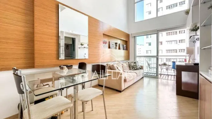 Apartamento com 1 quarto para alugar, 48 m²- Vila Nova Conceição - São Paulo/SP
