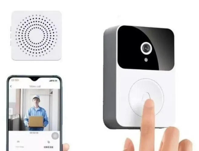 Campainha inteligente com câmera Wi-Fi!