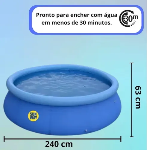 Piscina Sun way 2500litros