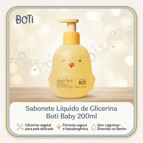 Sabonete líquido de glicerina Boti Baby 200 ml