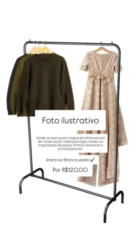 Vende-se arara para roupas 