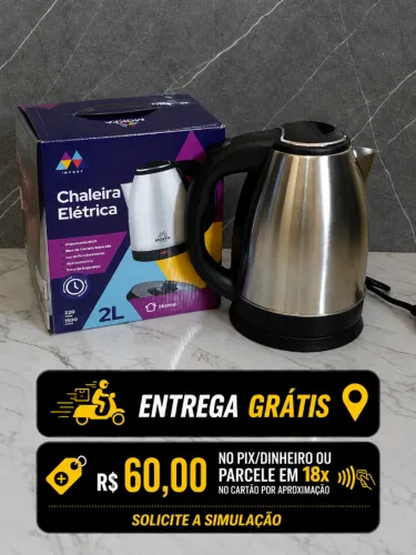 Chaleiras Elétricas 2 Litros Inox