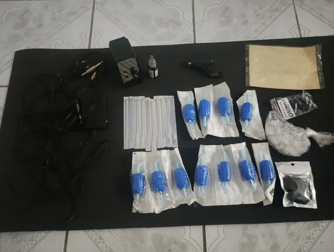 Kit para tatuagem eletrica pop pro rotativa
