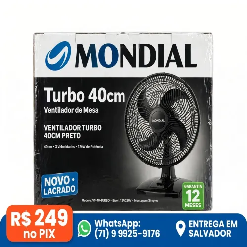 Ventilador Mundial Turbo 40cm