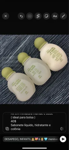 Kit miniatura natura mamãe e bebê