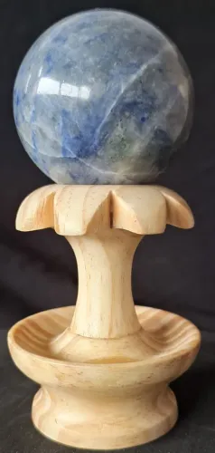 esfera bola de pedra sodalita quartzo azul 