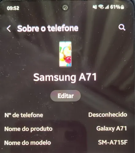 Celular Samsung A71 128g